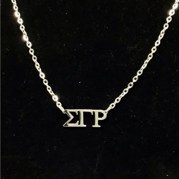 Sigma Gamma Rho Chain Necklace - Picture 2 of 6